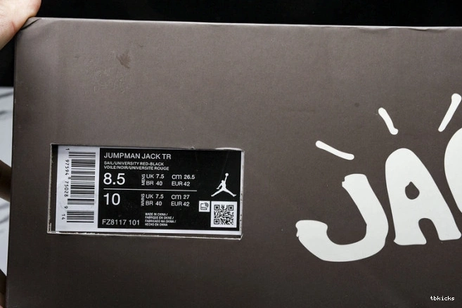 Reps TBK Jumpman TR Scott Red Jordan Jack FZ8117-101 Travis x University 0727